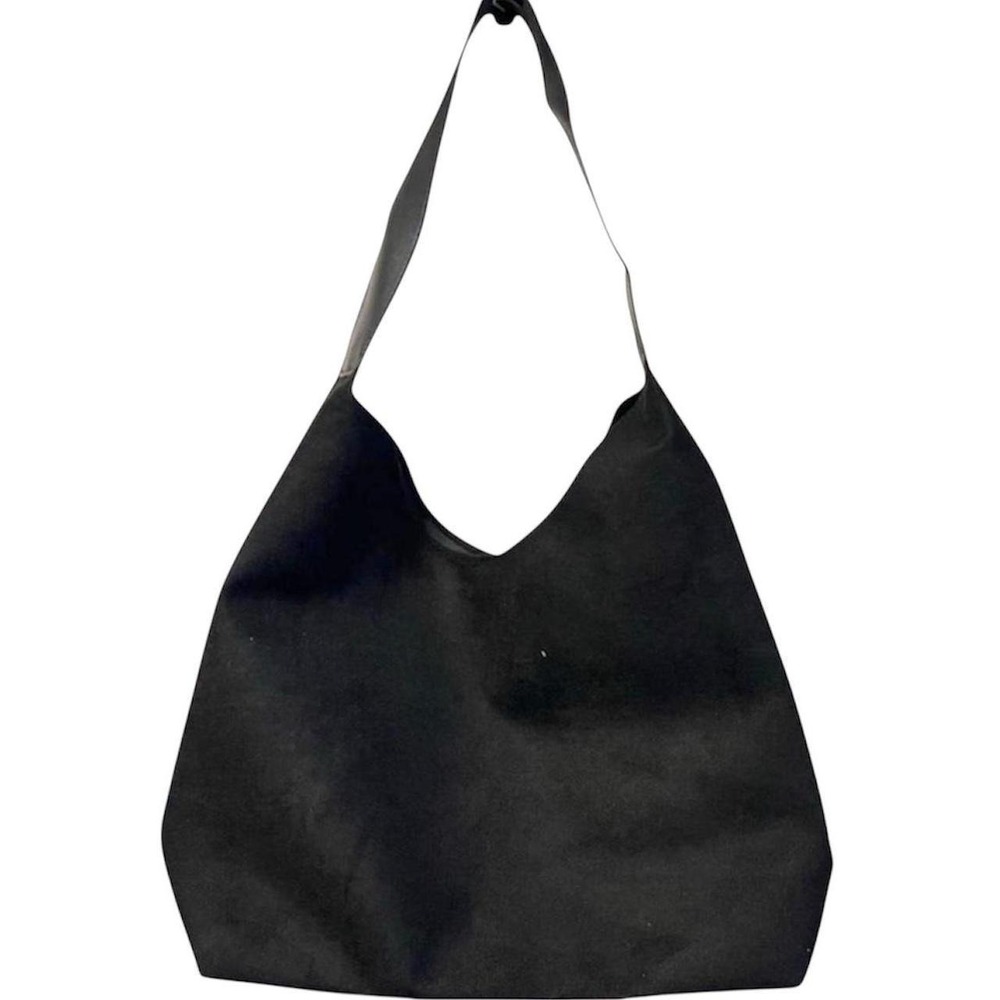 Pretty Minimalist Vintage Style Vegan Faux Suede Shoulder Bag - New